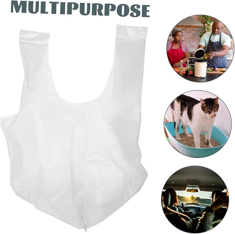 أكياس قمامة صغيرة 6 لفات مقاومة للتسرب مصنوعة من مادة البولي إيثيلين القوية لتخزين النفايات في المنزل والمكتب والسيارة - Image 5